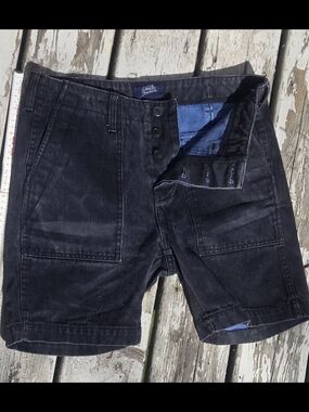 Deus Ex Machina Camperdown Denim Shorts. 30" Waist. 17" Top To Bottom